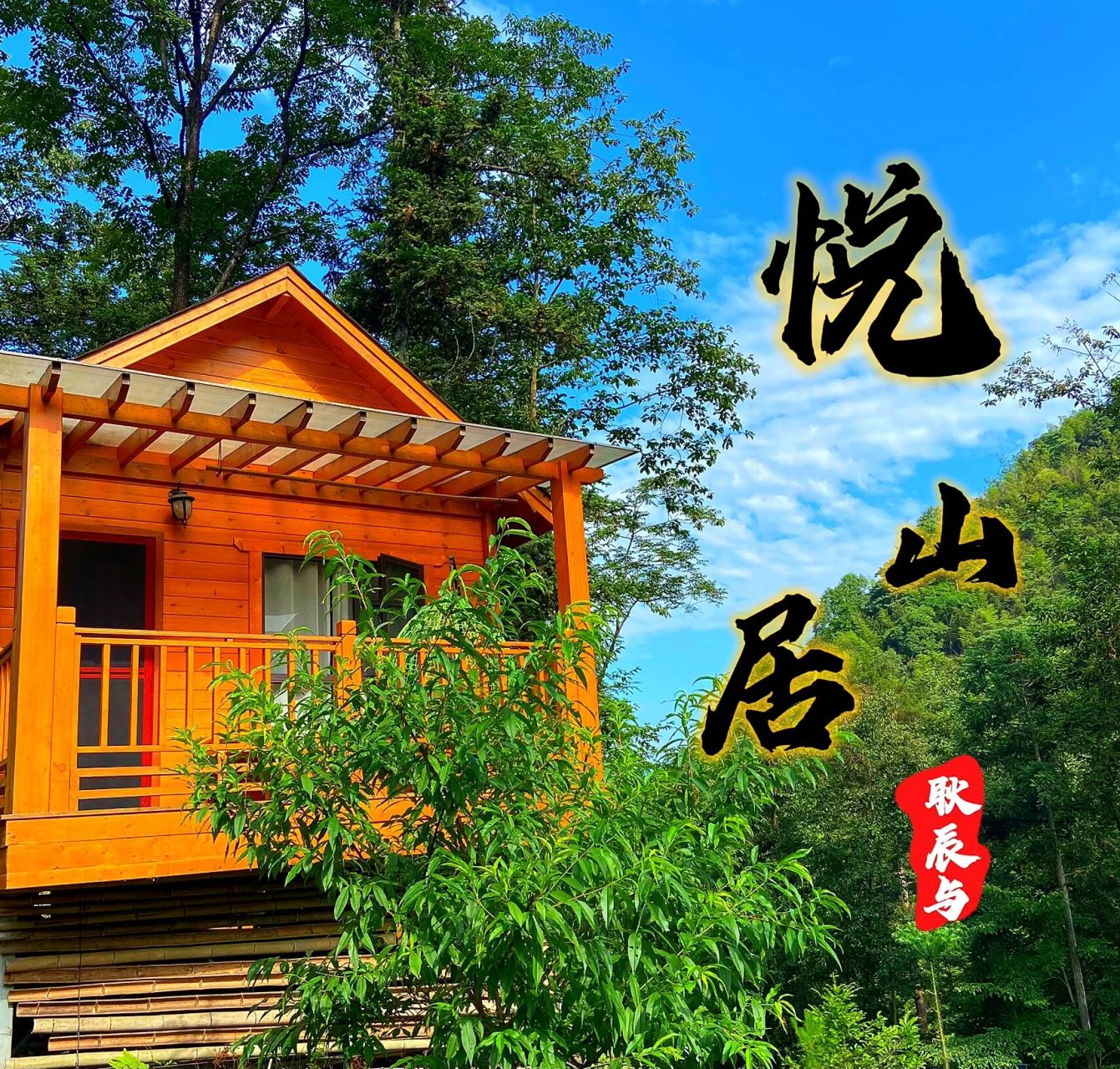 悦山居木屋民宿|99住进森林里 91观山水美景,享森林养生,住小桥