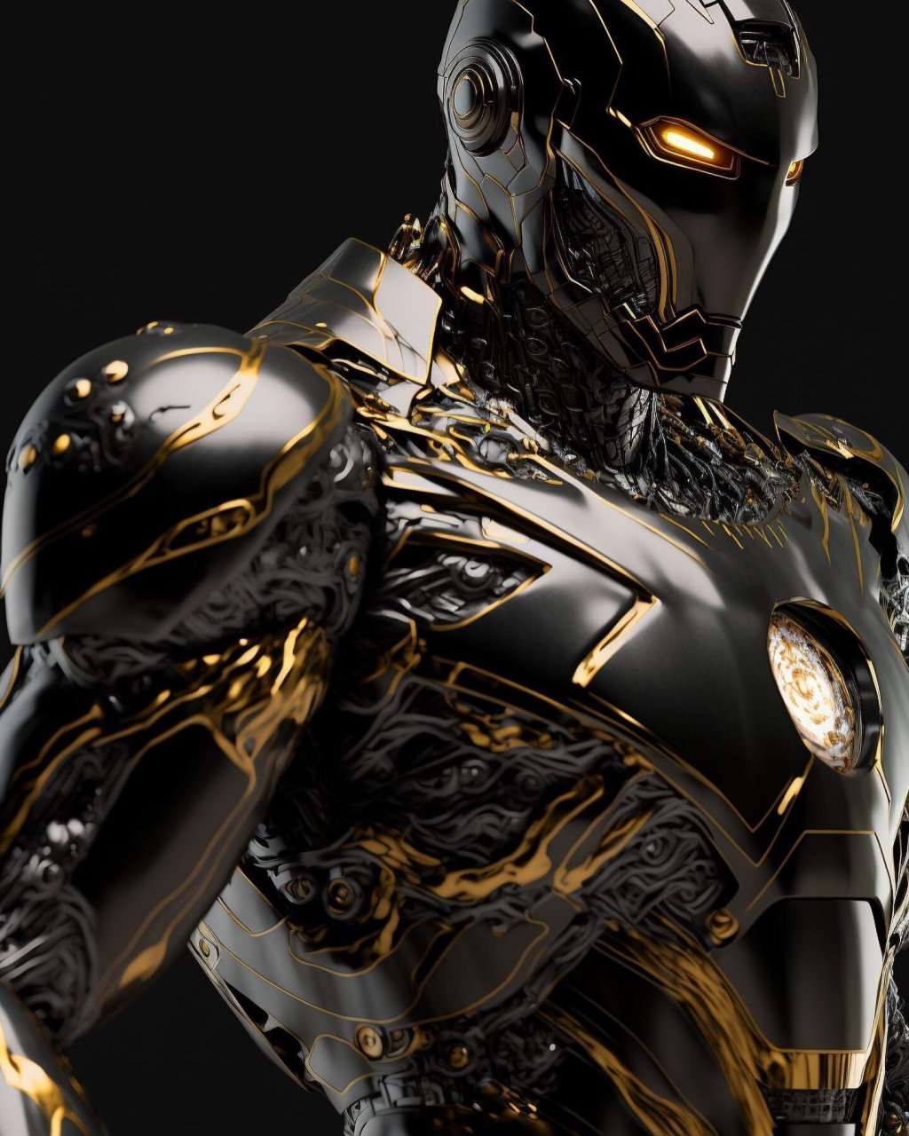 黑金机甲钢铁侠系列头像