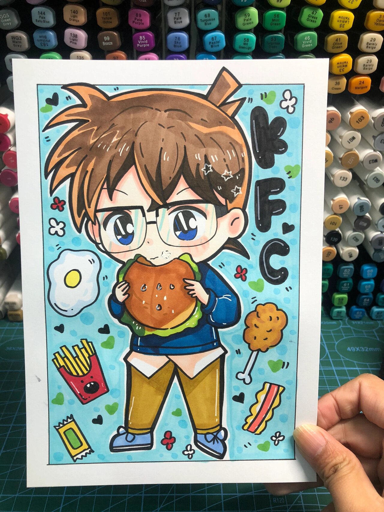 q版动漫男生人物|全男生系列61临摹卡