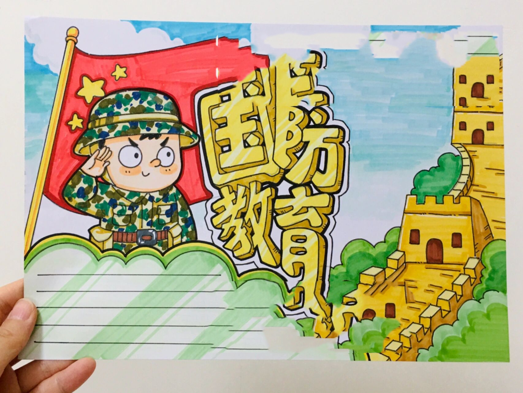 国防教育手抄报   