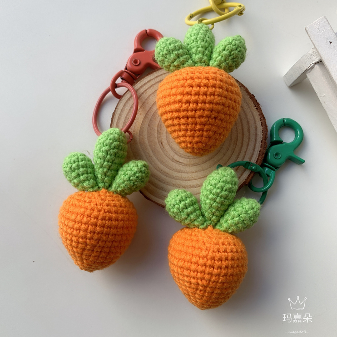 小萝卜钥匙扣 #diy手工制作