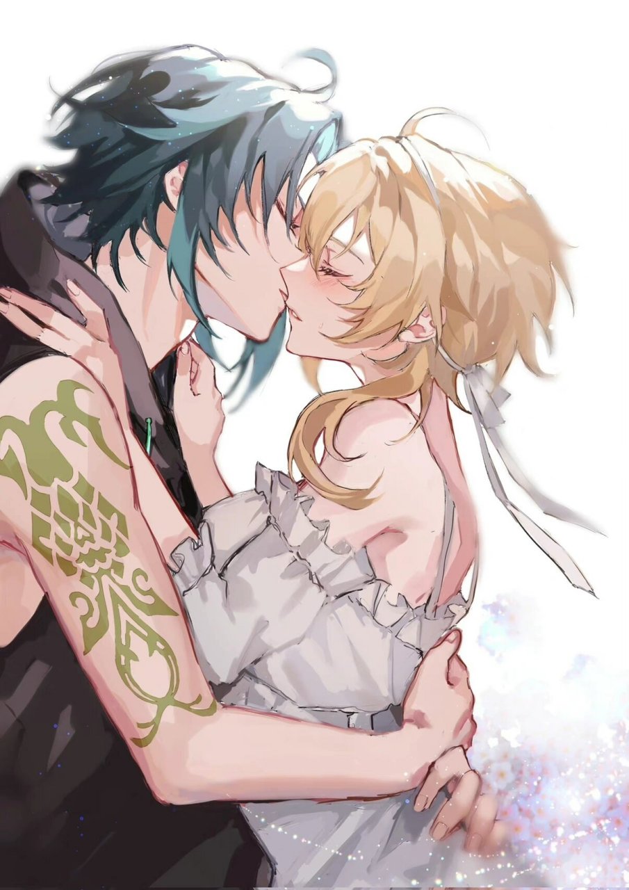 👹✨魈荧 | 吻 artwork by mayu_mey【已授权】