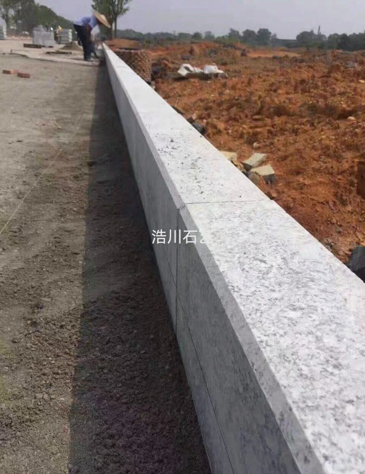 路沿石安装