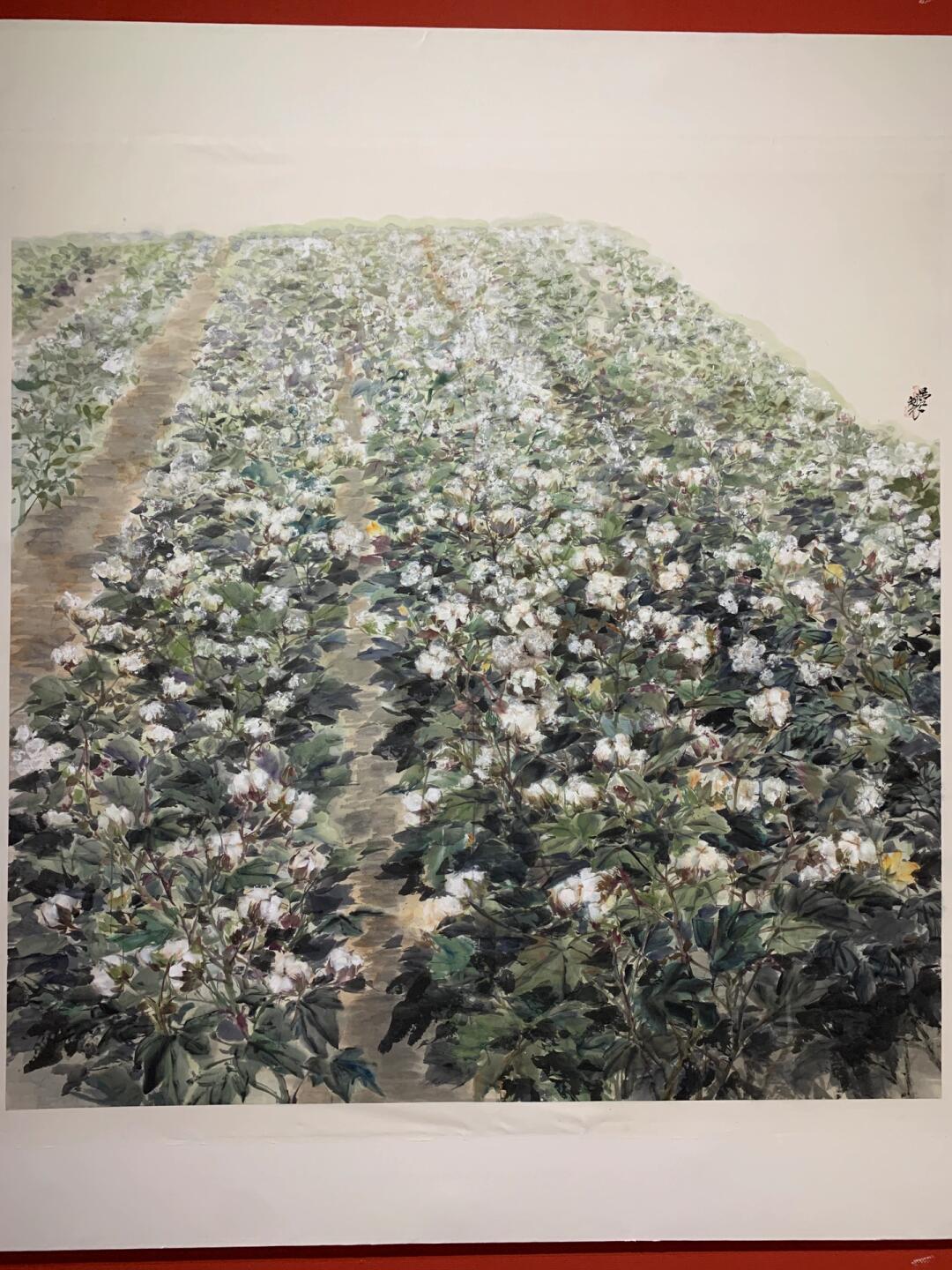 同源 | 这幅画题材太创新,棉花还能这样画!