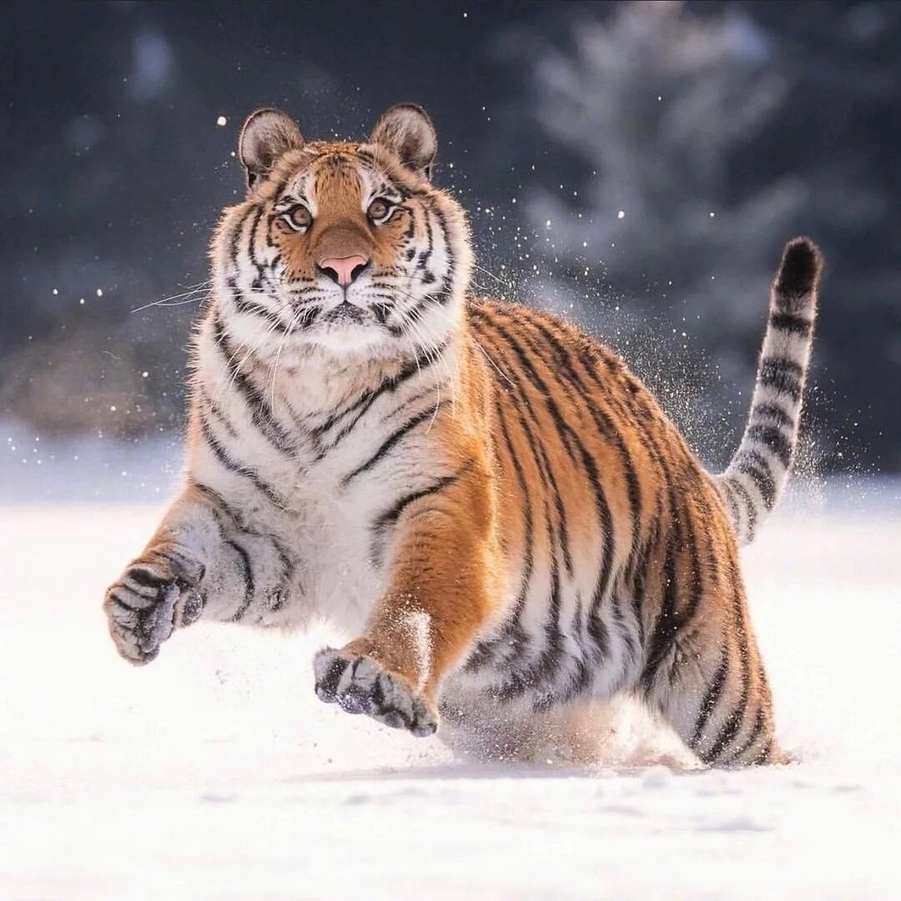 雪地里老虎图片大全图片