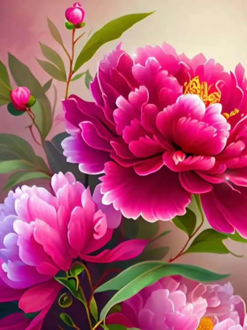 花开富贵吉祥如意图!