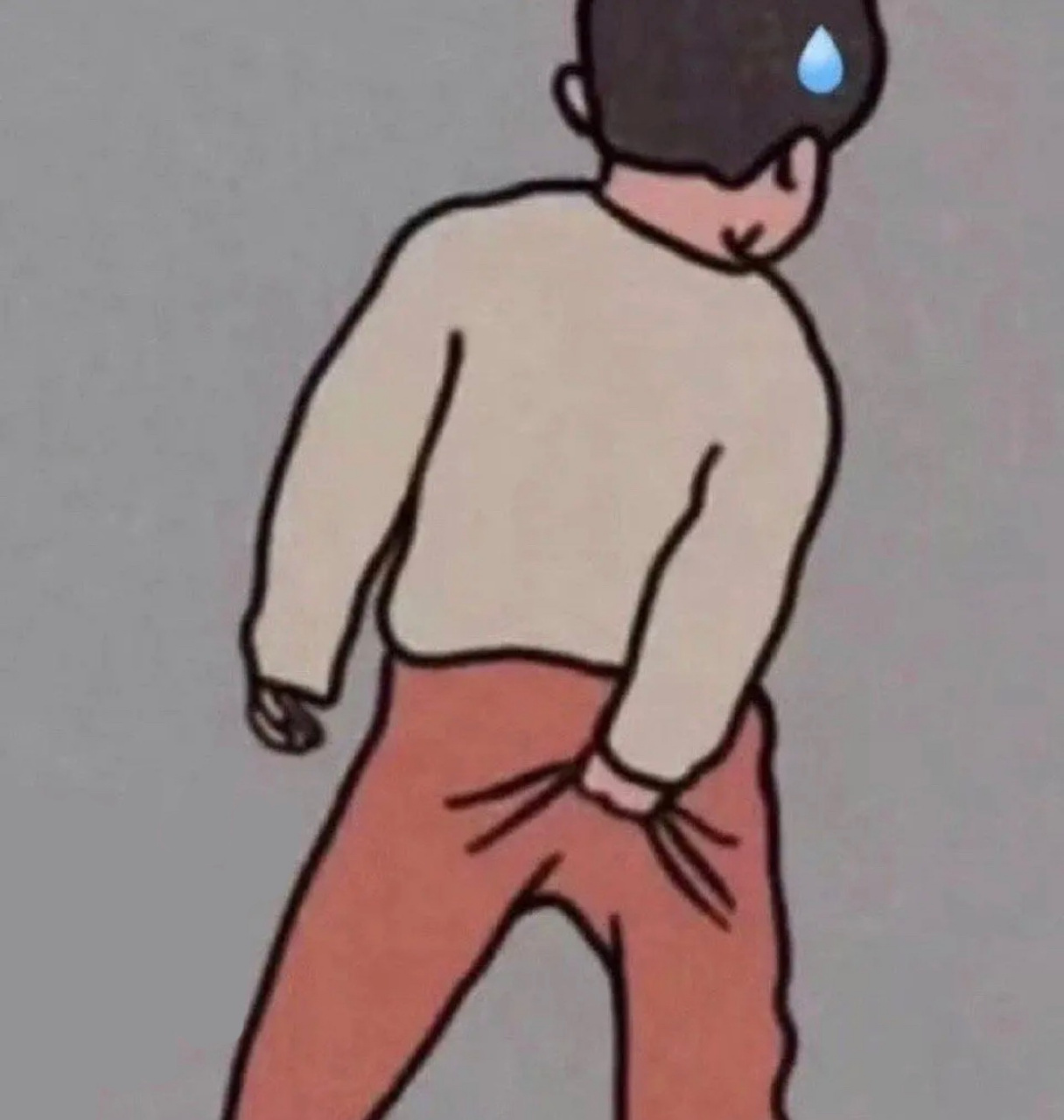 抠屁股表情包 自制情侣头像