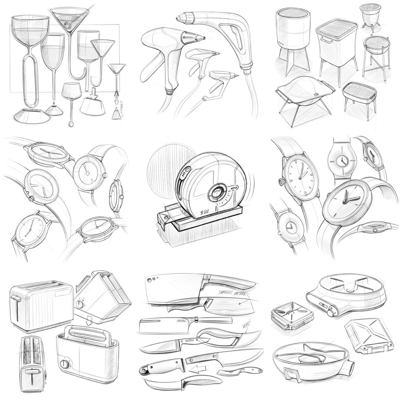 工业产品设计手绘线稿分享 工业产品设计手绘线稿分享