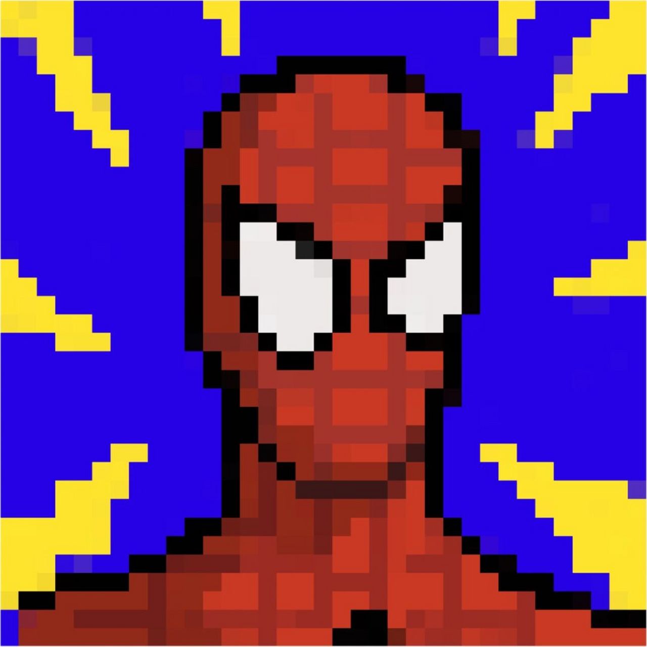 蜘蛛侠##三代蜘蛛侠同框# #手绘头像# #像素画# #procreate