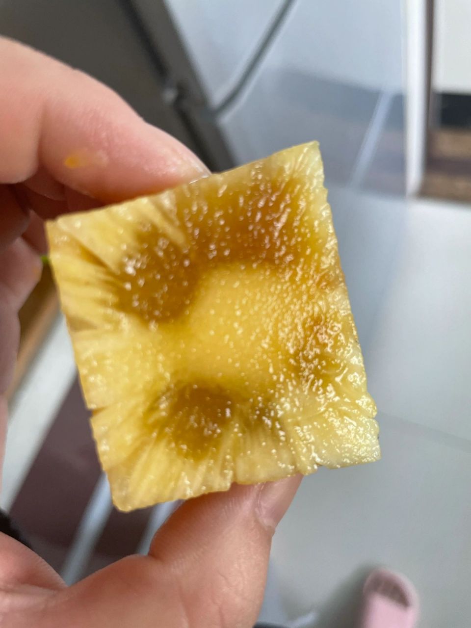 菠萝心这样是坏了吗?