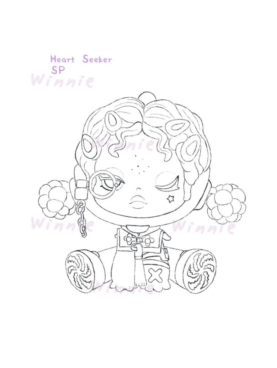 【手绘彩铅盲盒】sp5代夜之城心灵捕者/附线稿 老规矩:完整绘画过程