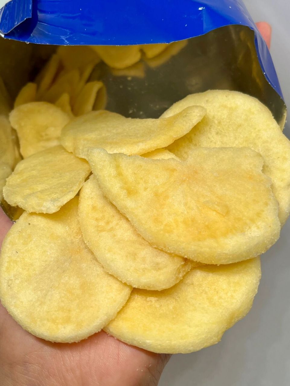 这年头薯片都这么懂事!三倍厚啊!