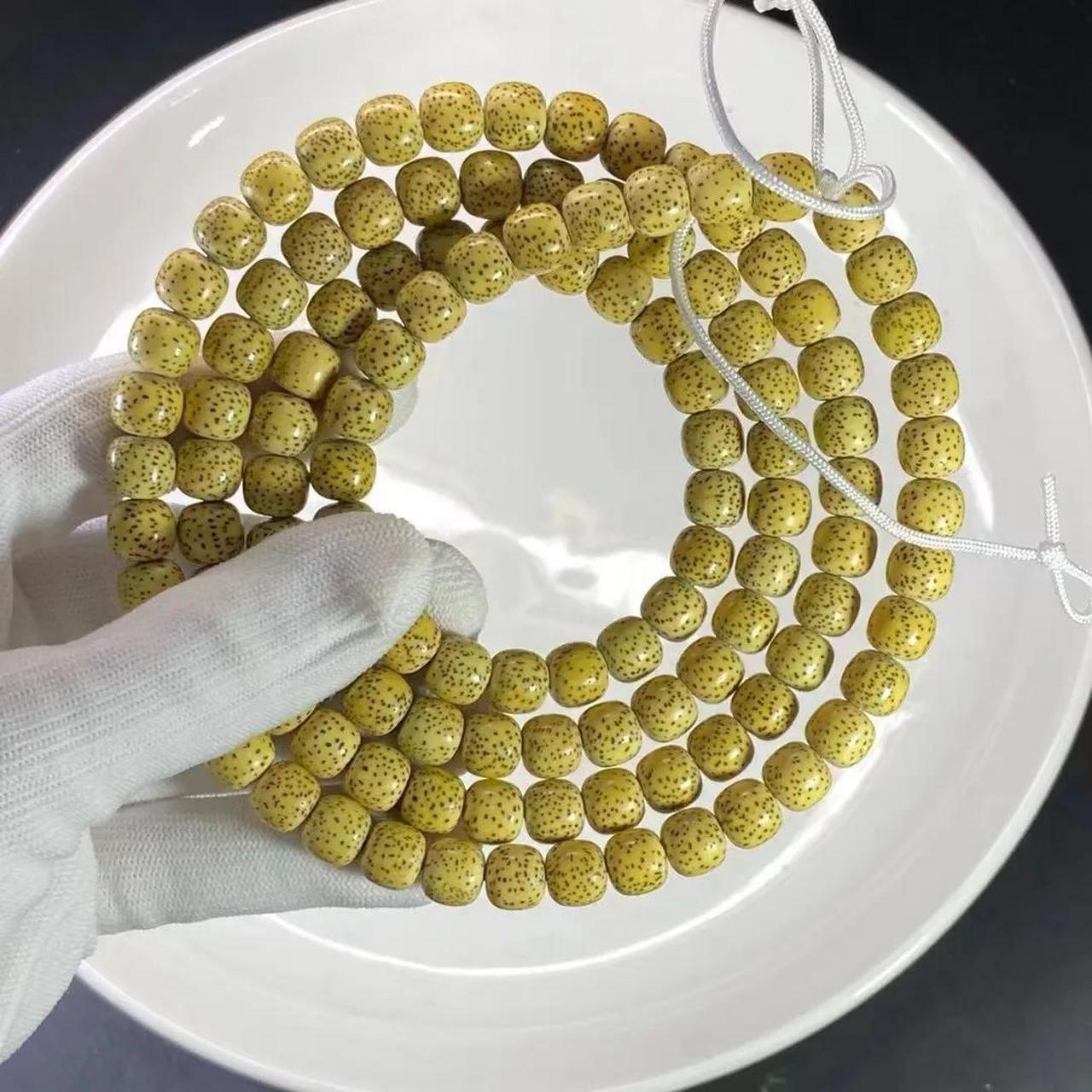 精品鸡油黄,原生态 8.9桶,海南料星月菩提