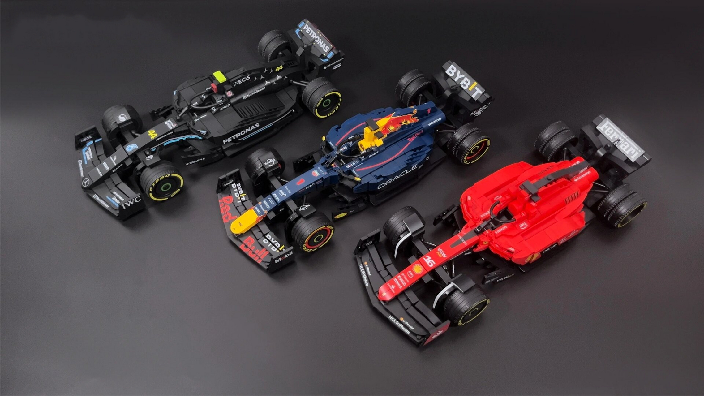 乐高moc 2023 f1 系列 三大车队集结完毕