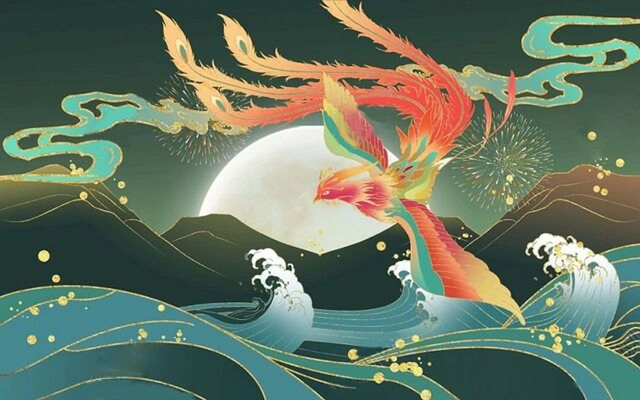 素材分享|国潮凤凰 哈喽~一大波国潮凤凰正在向你飞来~快快收好啦 "凤