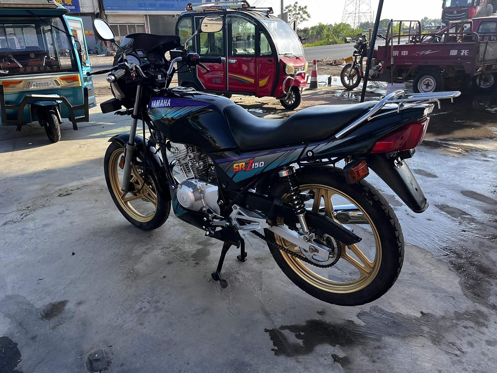 极品成色雅马哈劲豹150,全车原版,轮胎后视镜都是原装的,可遇不可求的