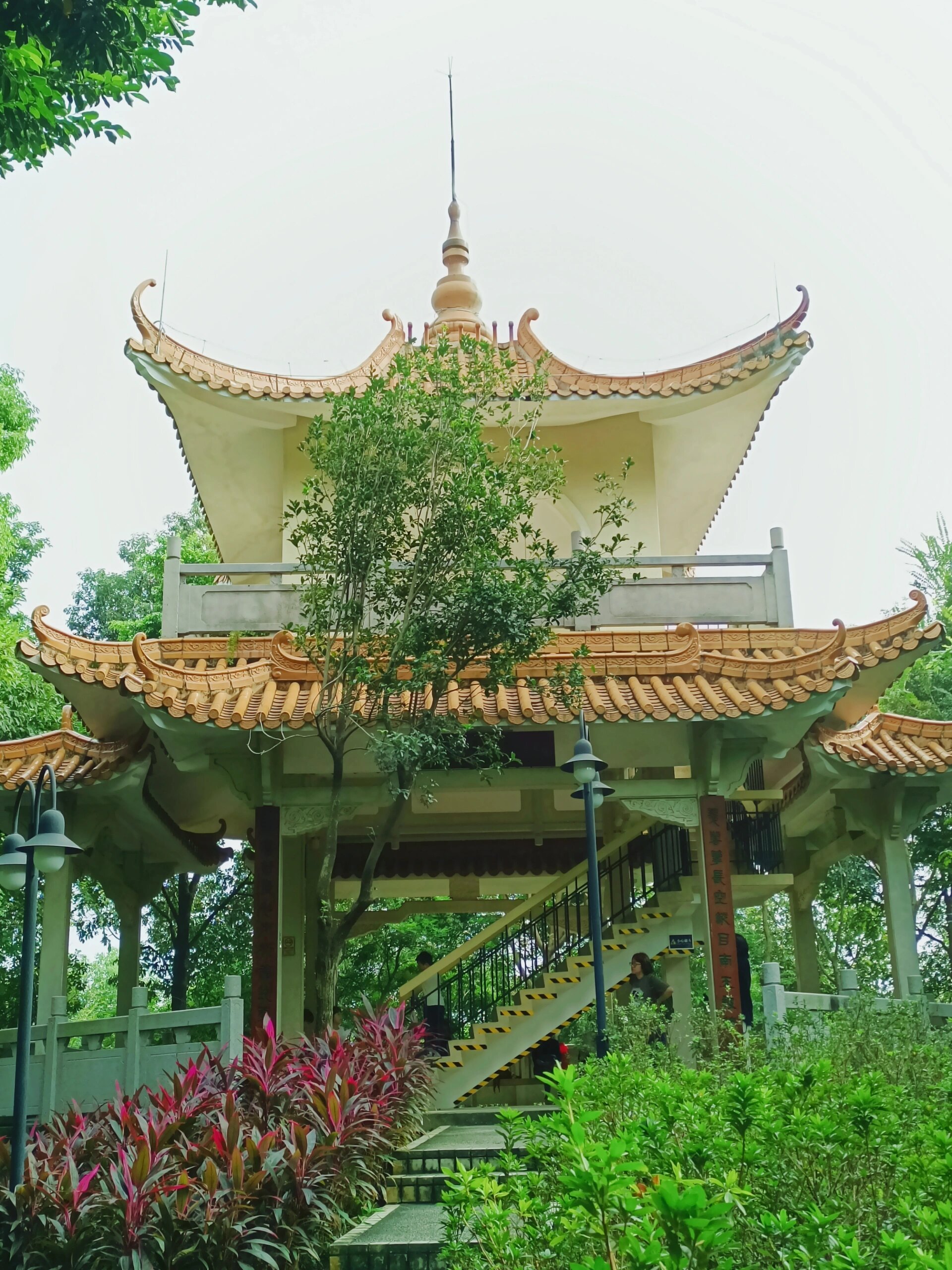 麓湖聚芳园里|鸿鹄楼🗼 就在麓湖公园里面的聚芳园里的鸿鹄楼大多数
