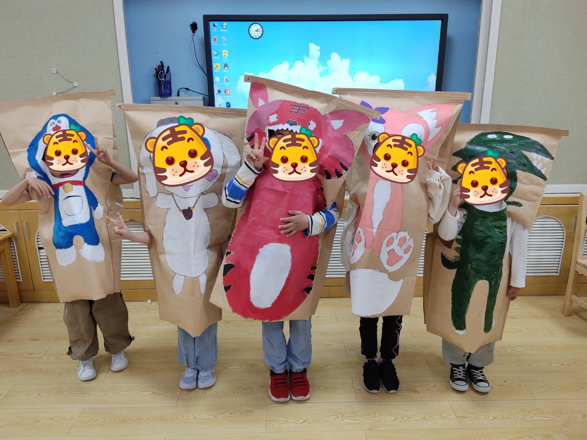 幼儿园创意牛皮纸袋