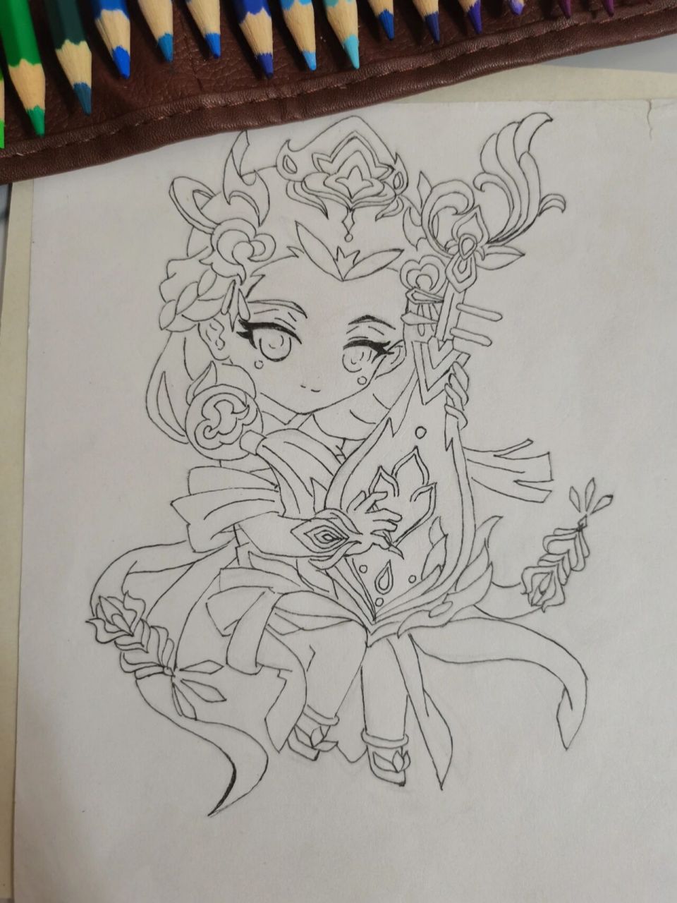 总结这个杨玉环太难画了,一个杨玉环画了五个小时……(话说四大美女都