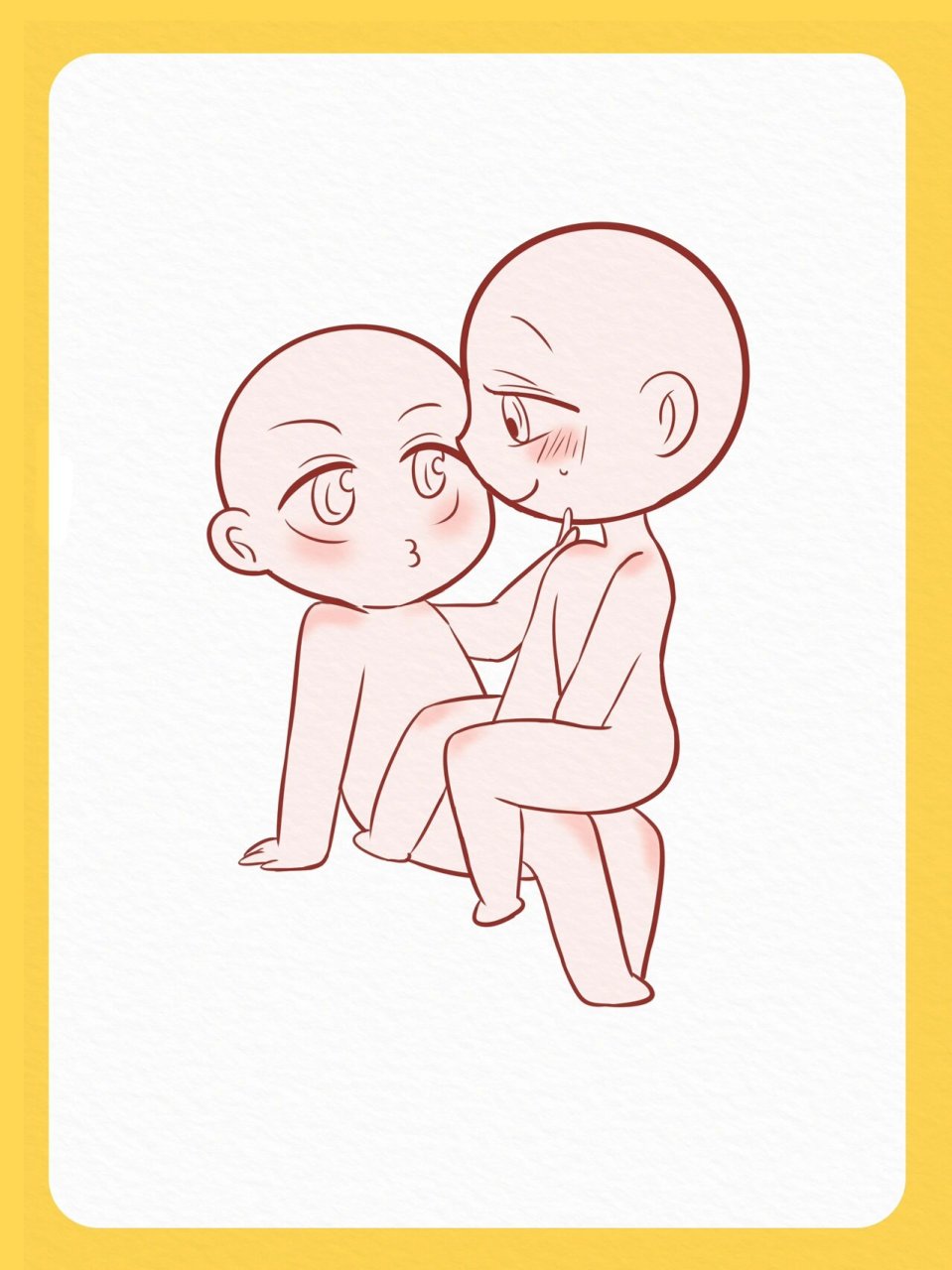 6款q版双人动态 可可爱爱的q版人物动态,临摹或练习都93～ #q版人物