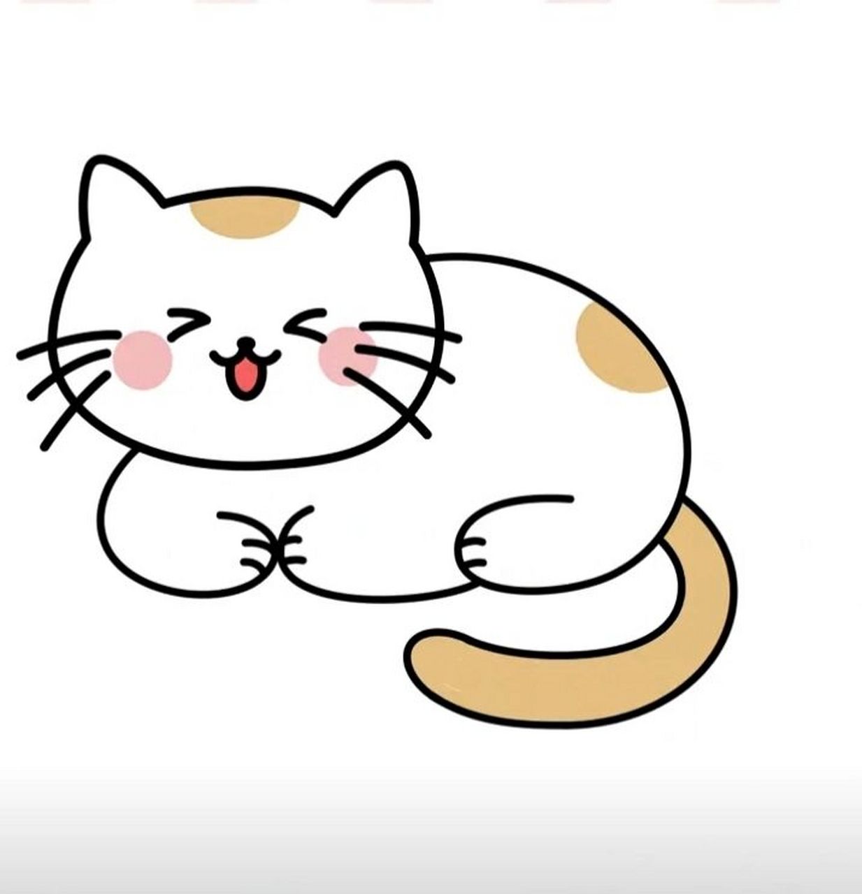 猫猫的简笔画94 猫猫的简笔画94