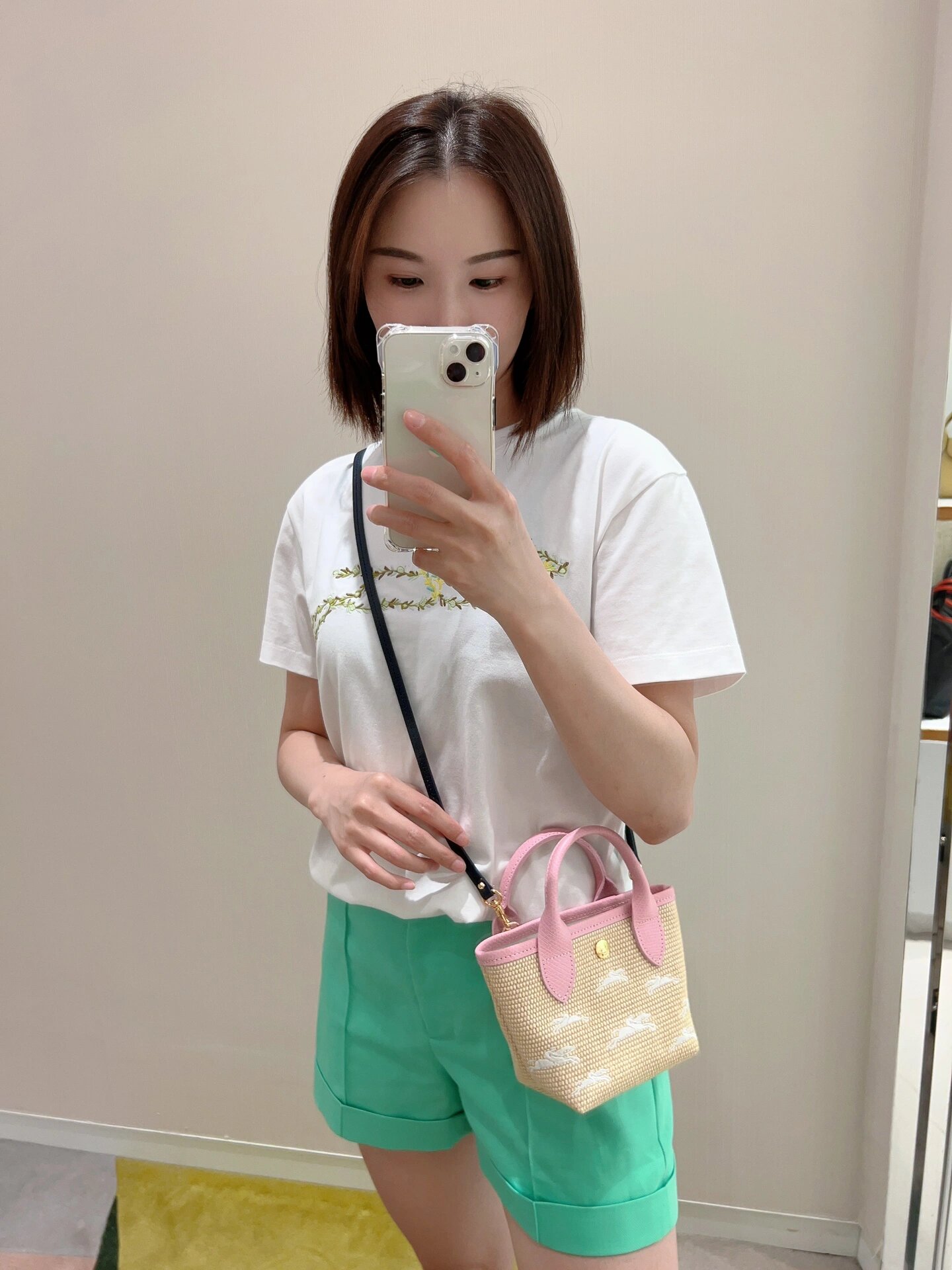 珑骧迷你草编包