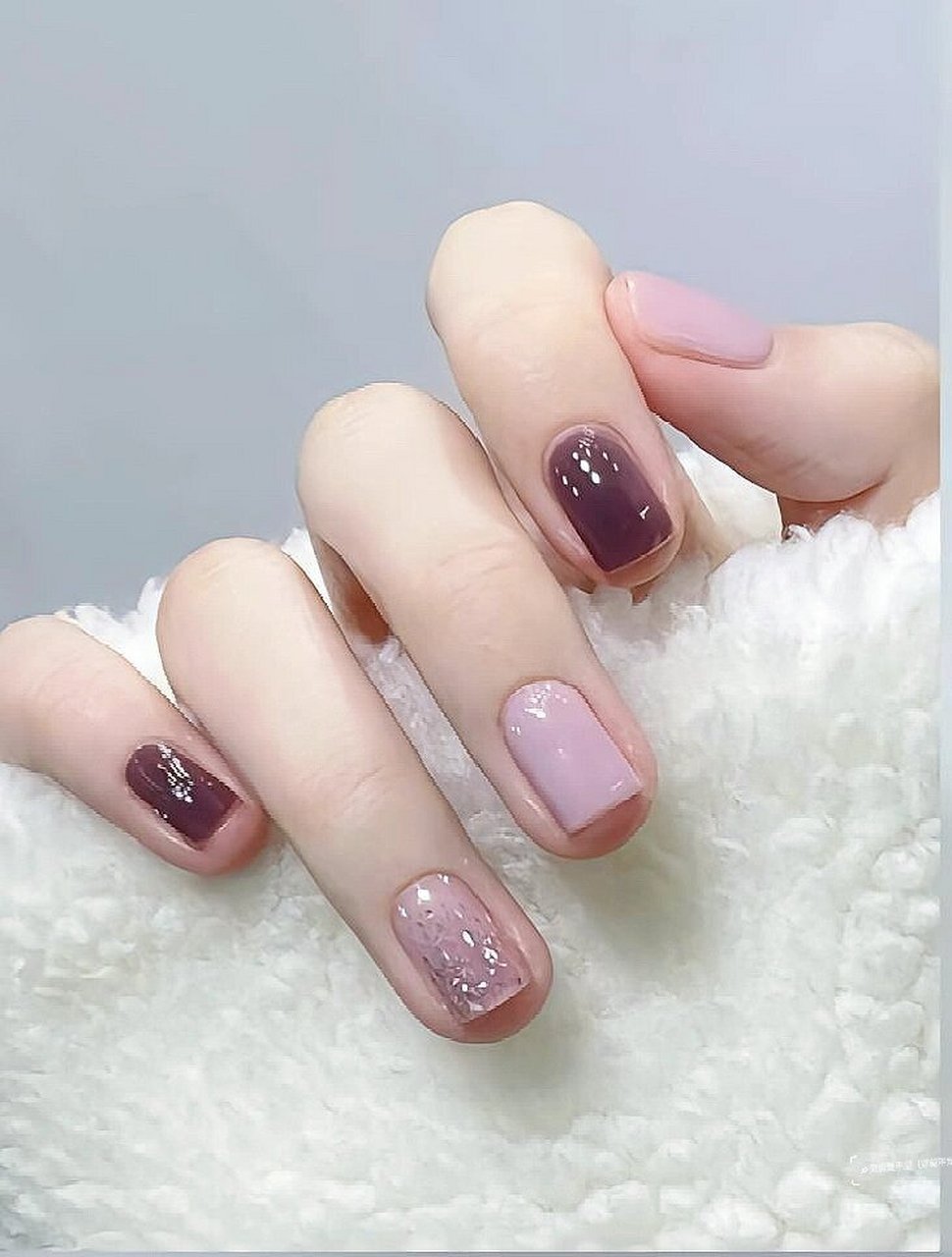 秋冬必备暖色系显白短款美甲穿戴甲 喜欢短甲的姐妹可以去做这一期的