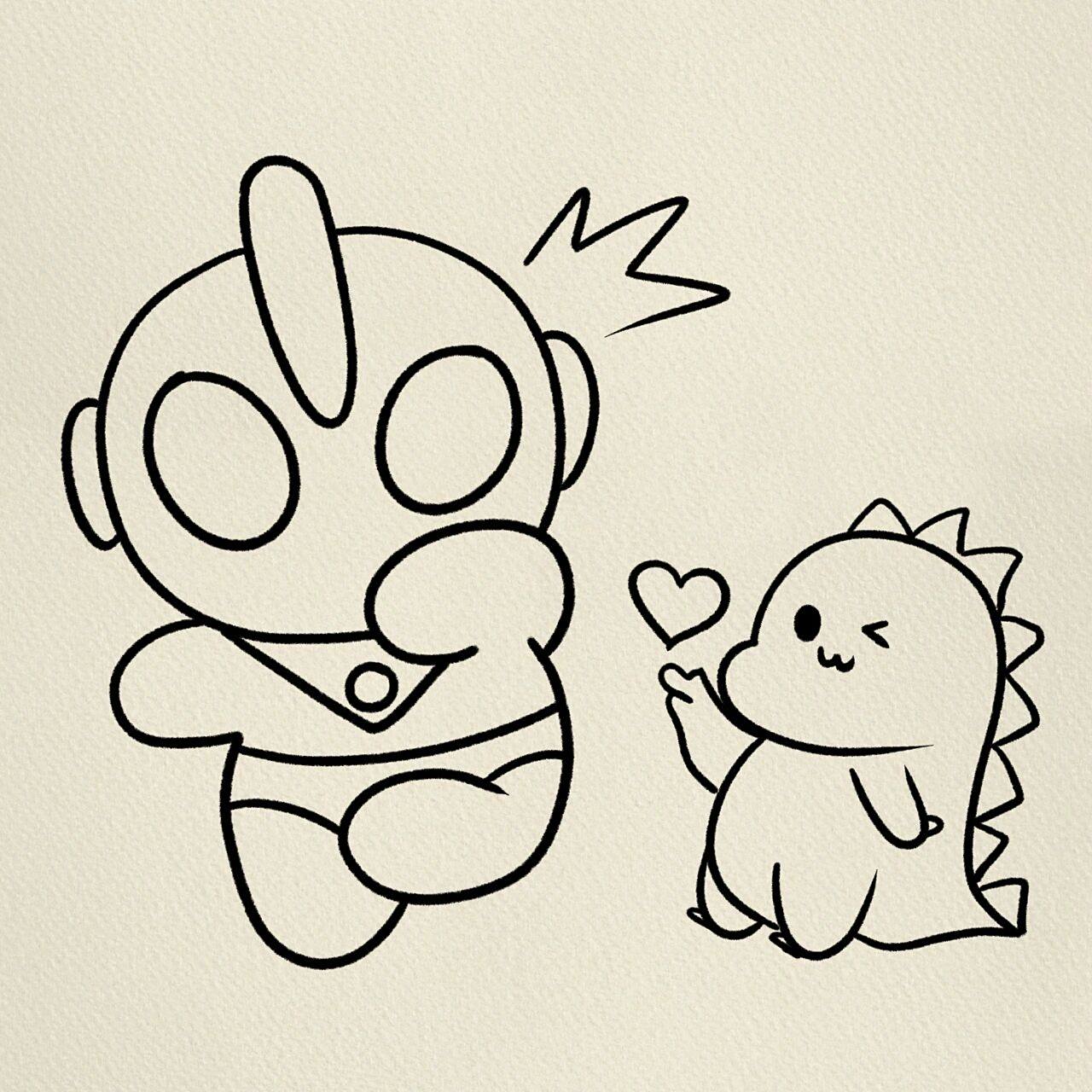 奥特曼简笔画‖(23)         临摹