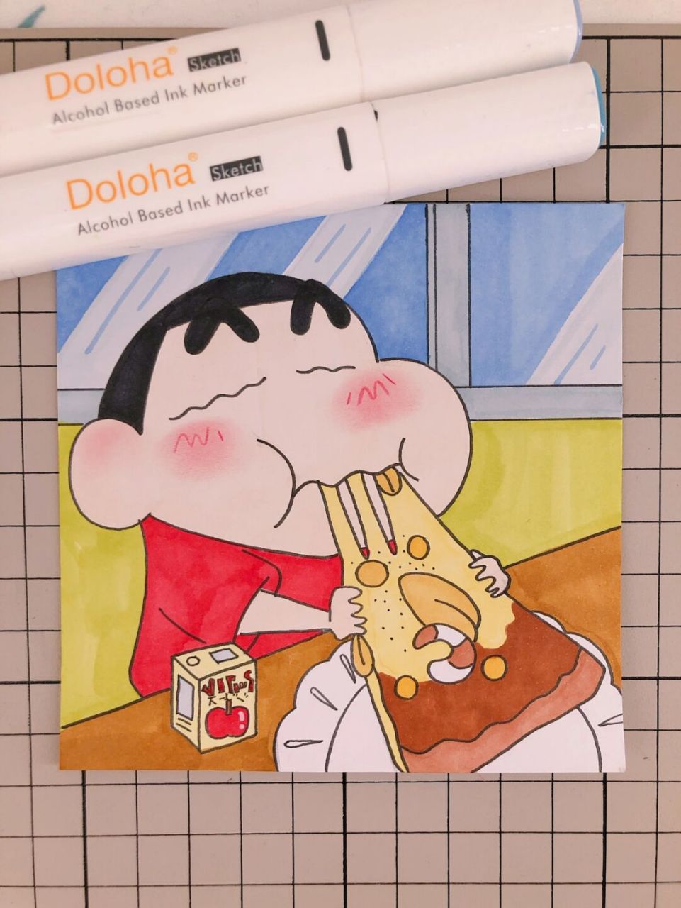 第275幅|蜡笔小新卡通画,简笔画.