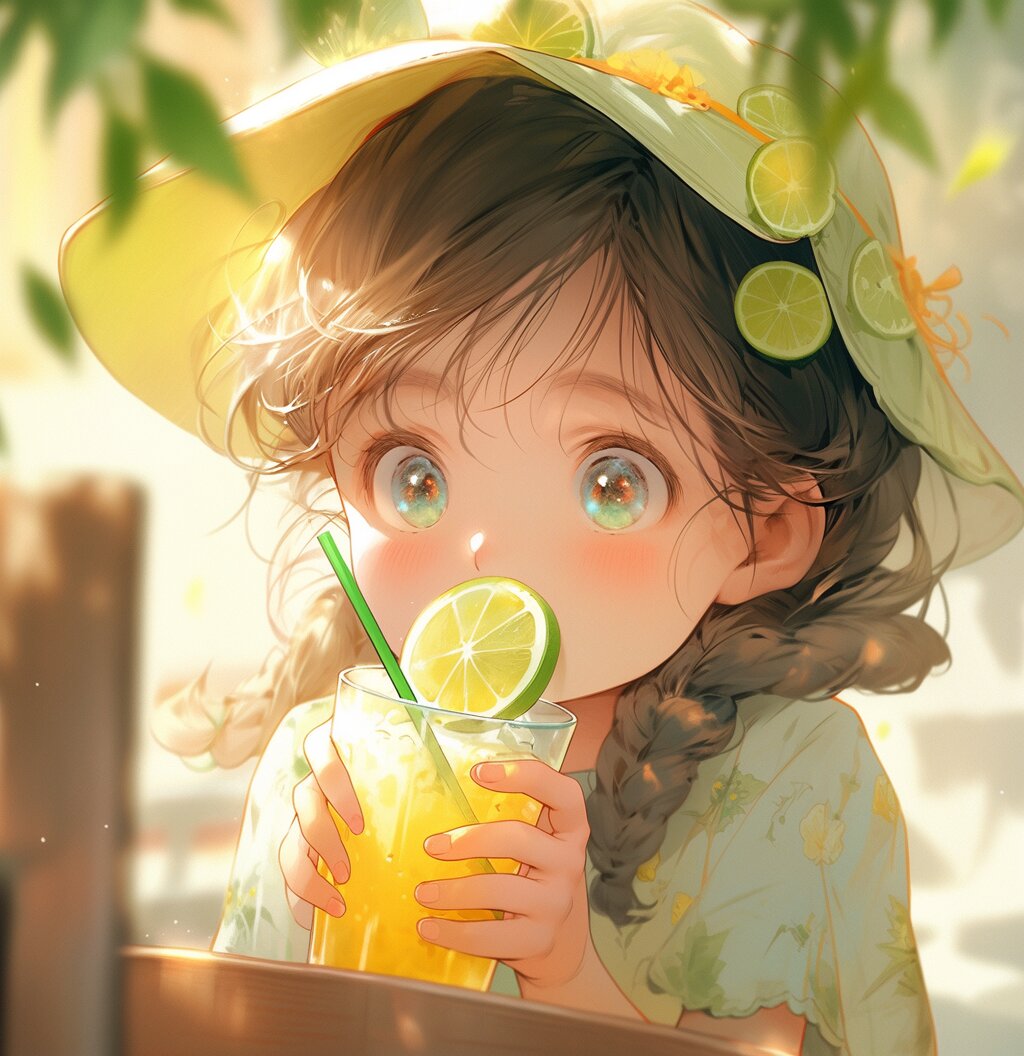 可爱的柠檬女孩头像