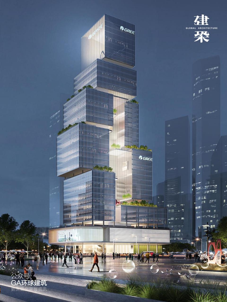 格力电器总部大厦项目已于5月15日取得《建设工程规划许可证》.