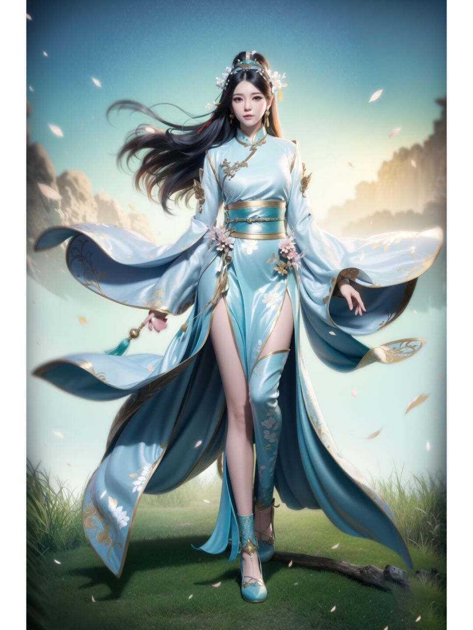 国风美女分享,附带咒语 #ai绘画#0202#完美身材#0202#服装