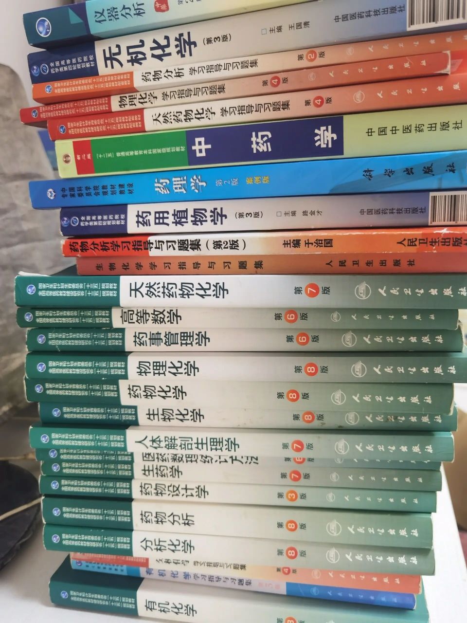 药学专业绿皮书 大学本科二手药学专业书籍绿皮书,内页有笔记,无缺页