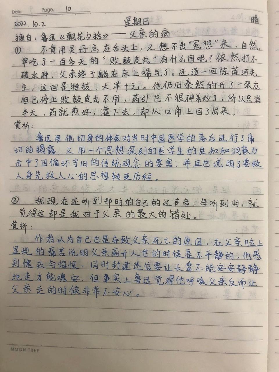 朝花夕拾好词好句摘抄赏析 朝花夕拾好词好句摘抄赏析