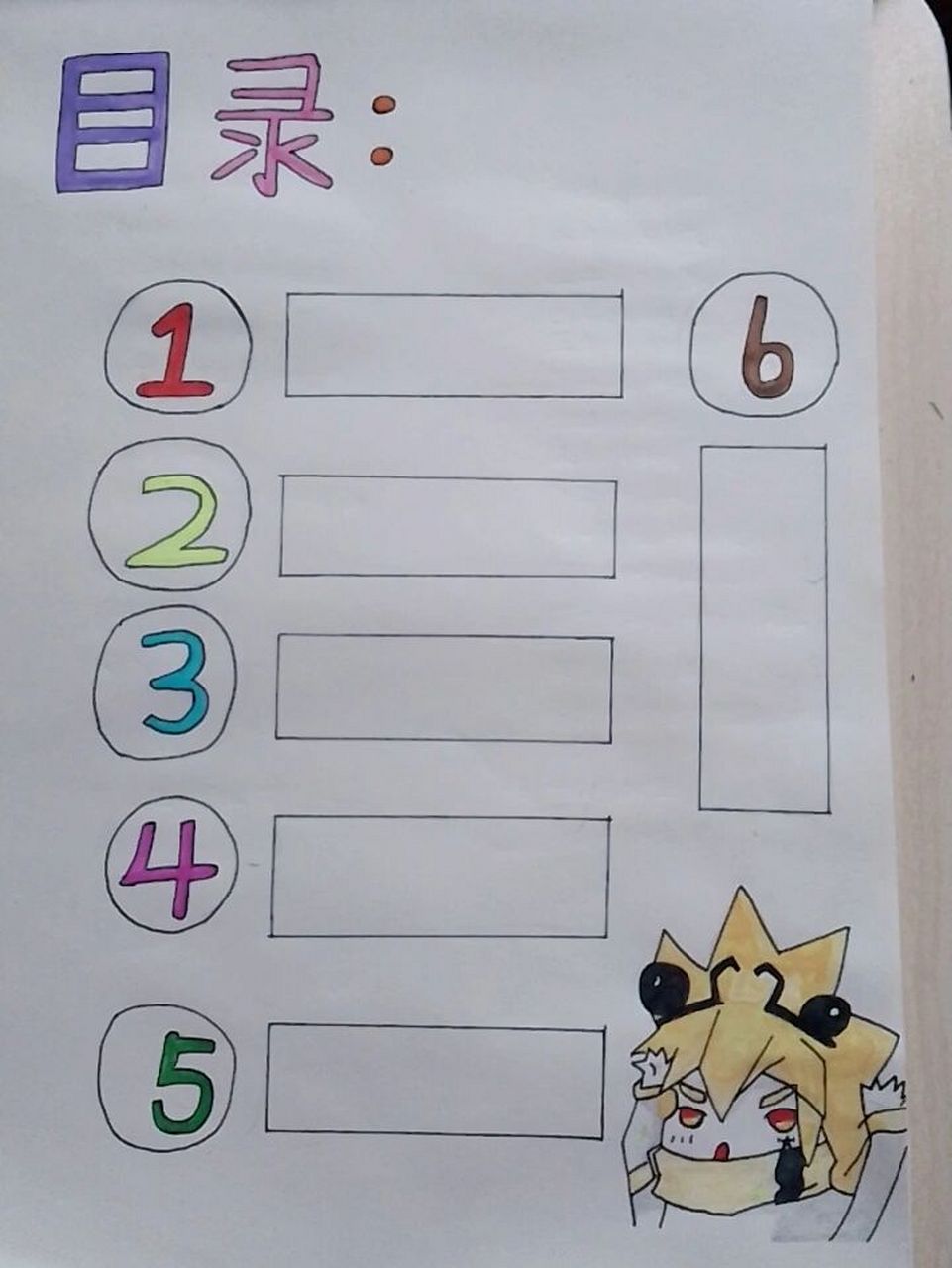 成长纪念册目录 原本初定是画安迷修的,后来改成了嘉德罗斯,嘉粉轻点