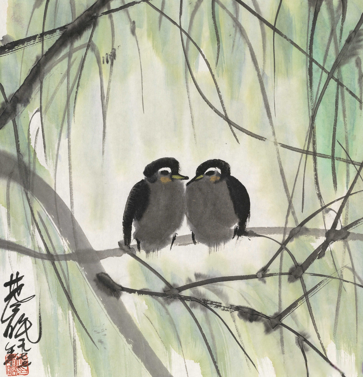 画家林风眠笔下的小鸟