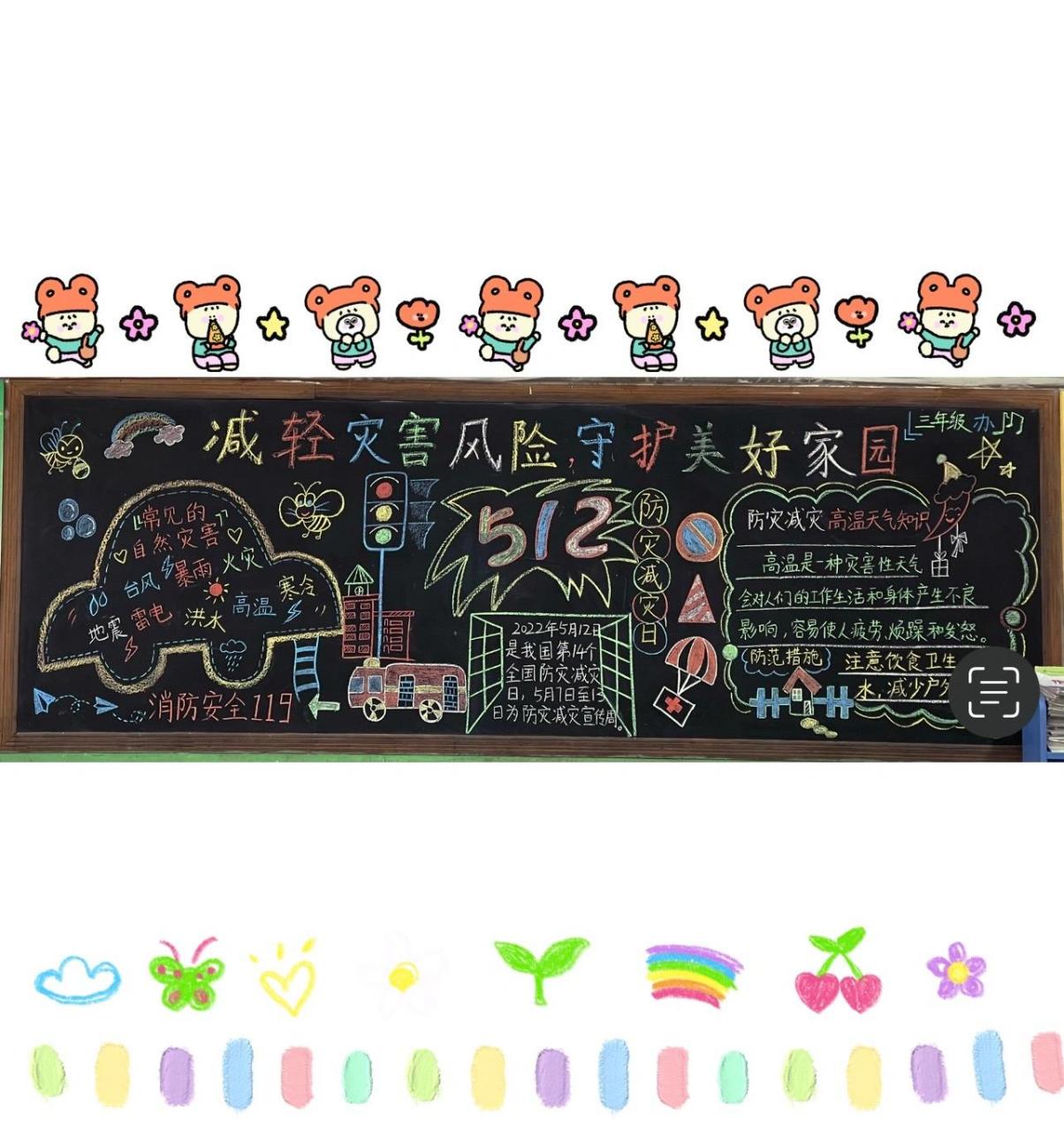 512防灾减灾|黑板报02020304 2022年5月12日是第14个防灾减灾