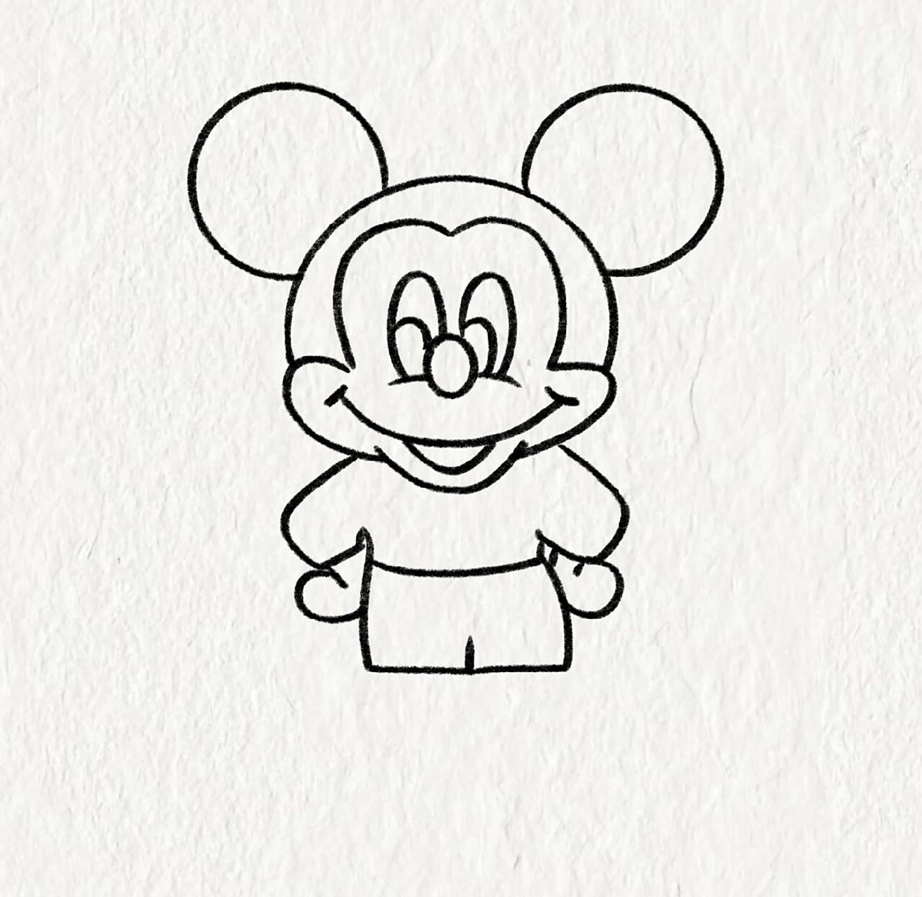米老鼠简笔画分享
