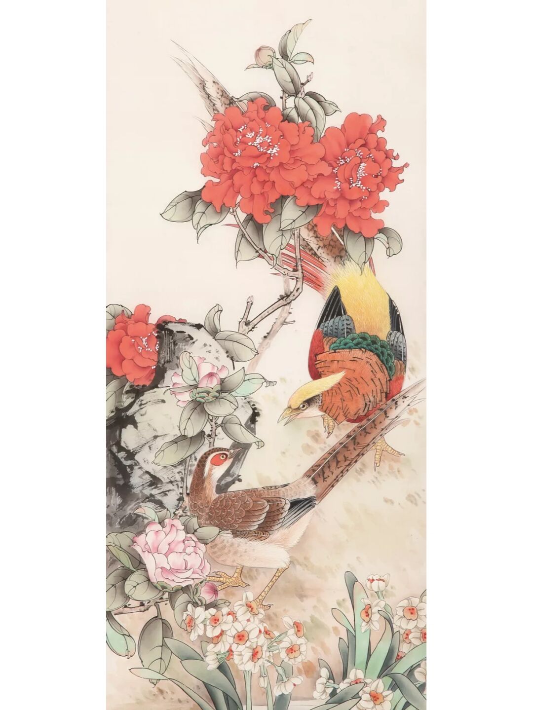 工笔画步骤分享《锦上添花》