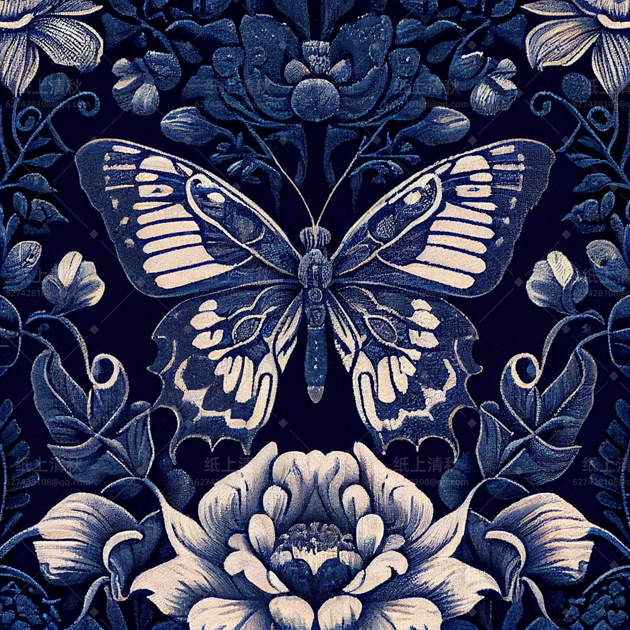 aigc与非遗蜡染【蝶化】 一组粉丝小可爱要看的蝴蝶