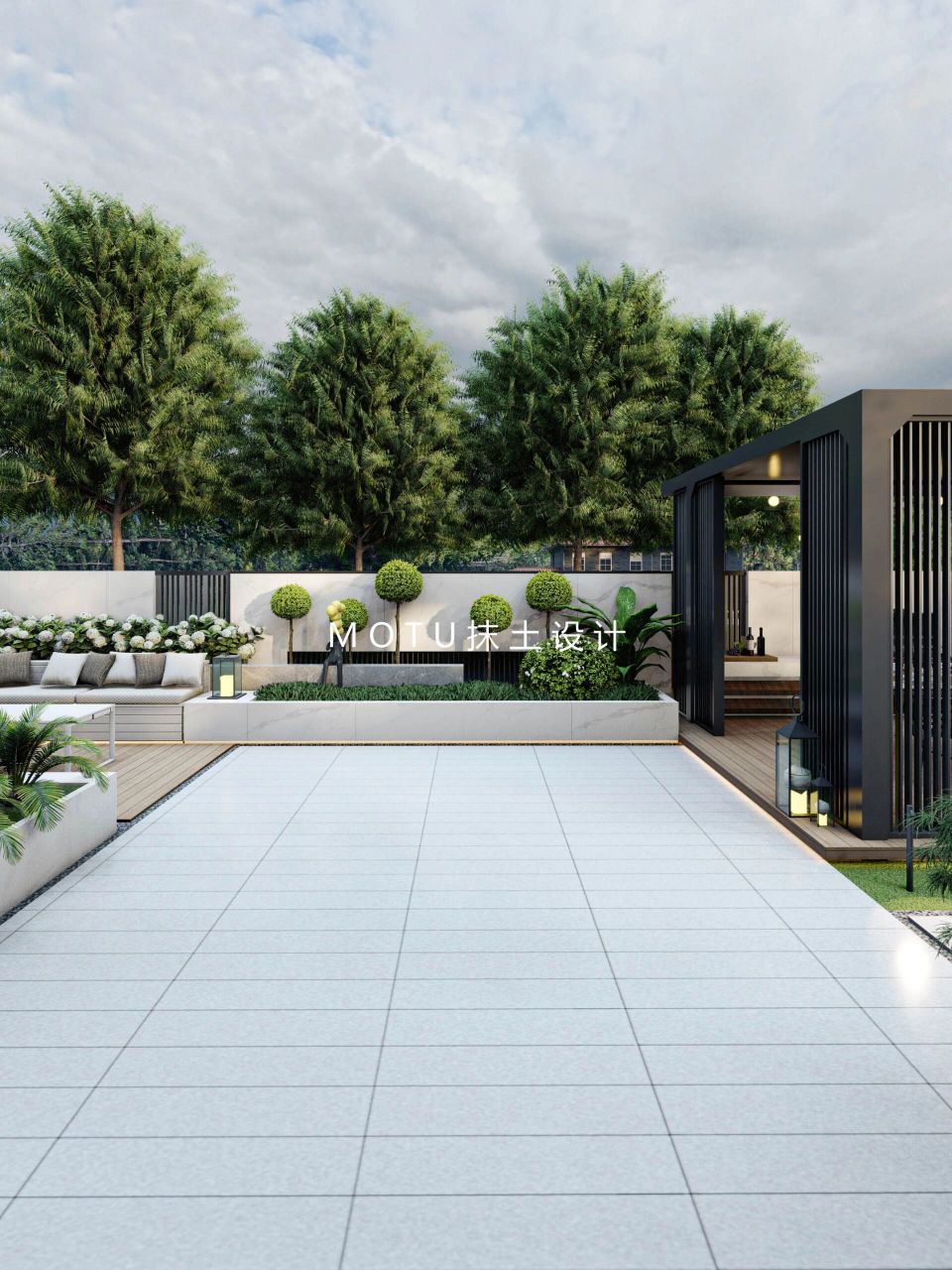93现代简约风庭院设计|别墅设计