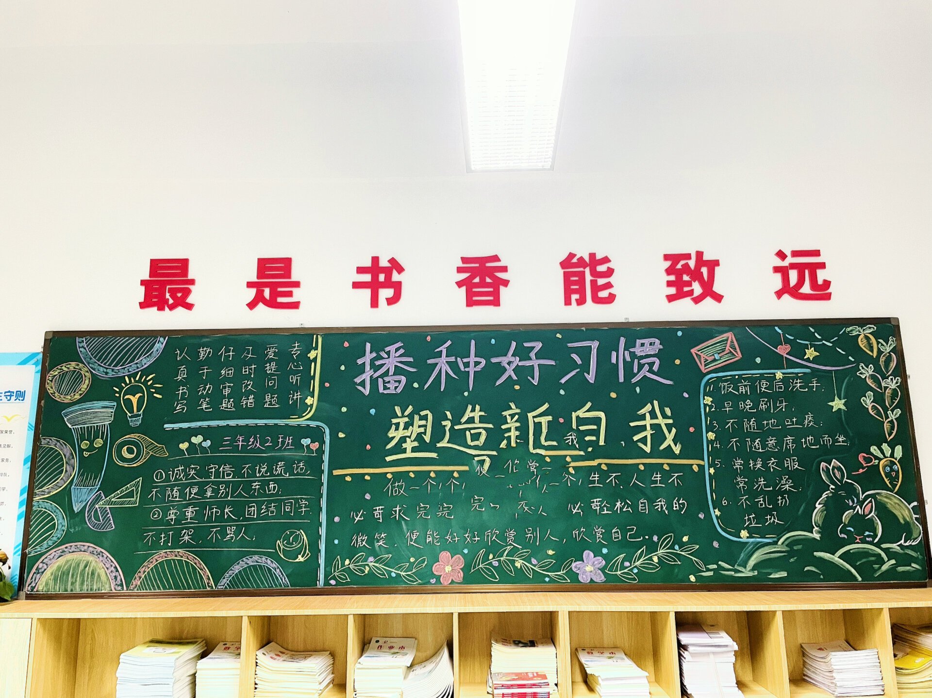 小学生黑板报 好习惯黑板报