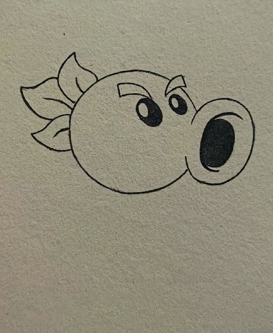 豌豆射手简笔画