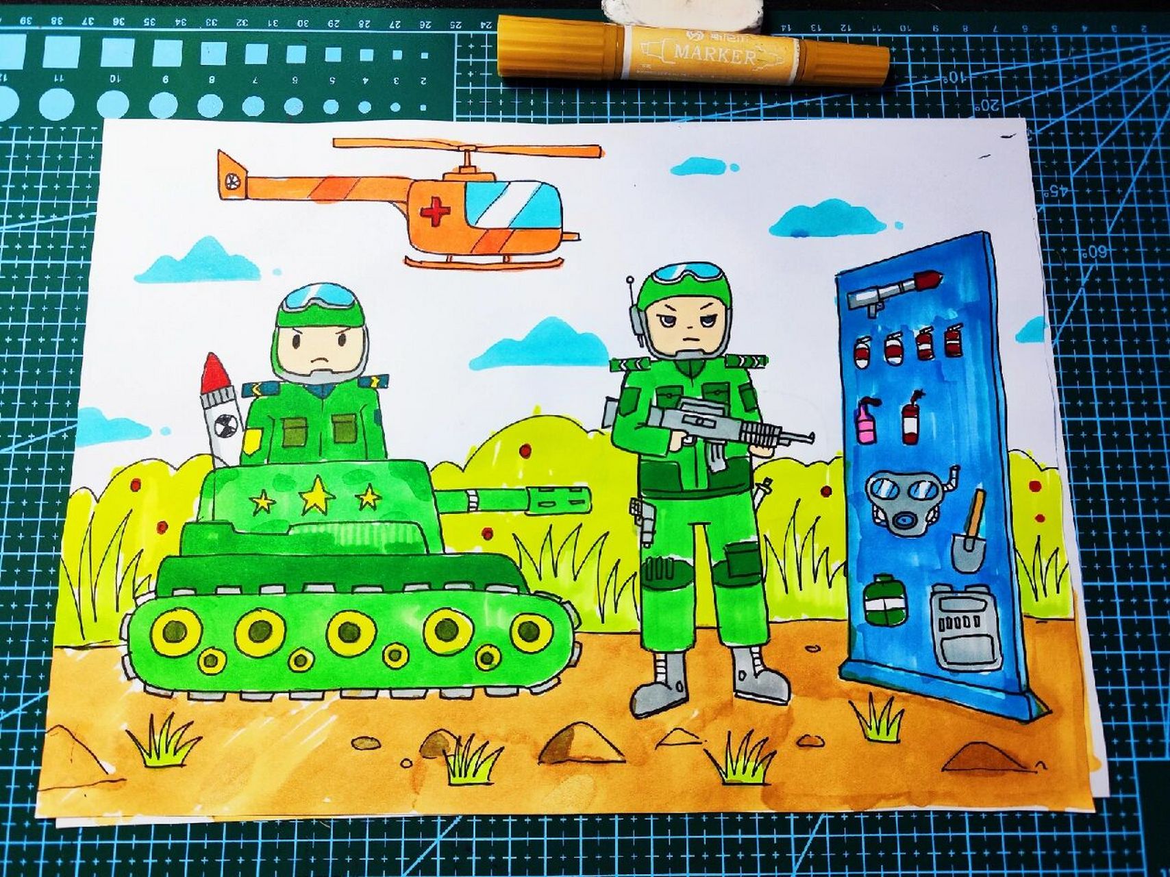 特种兵‖我是特种兵儿童画