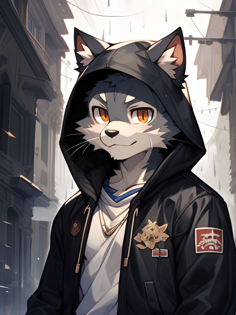 带着兜帽的福瑞