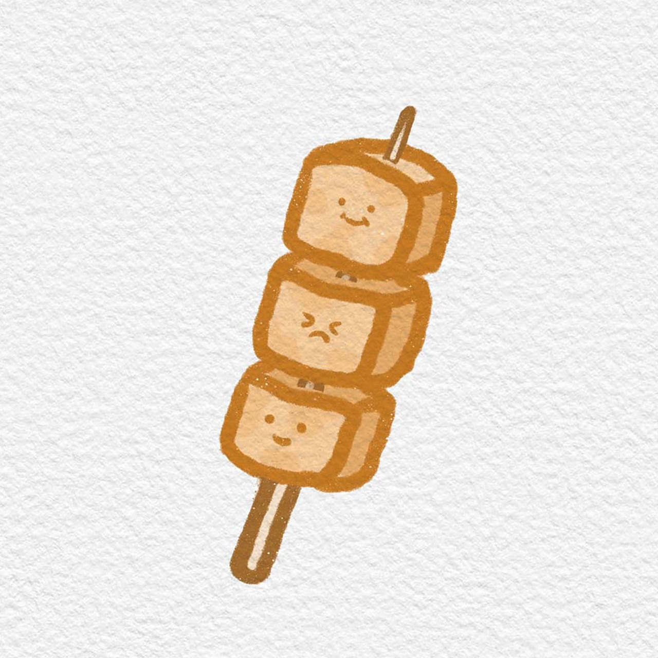 原创简笔画day10|美味烤串系列96 "没有什么是一顿烧烤解决不了的"