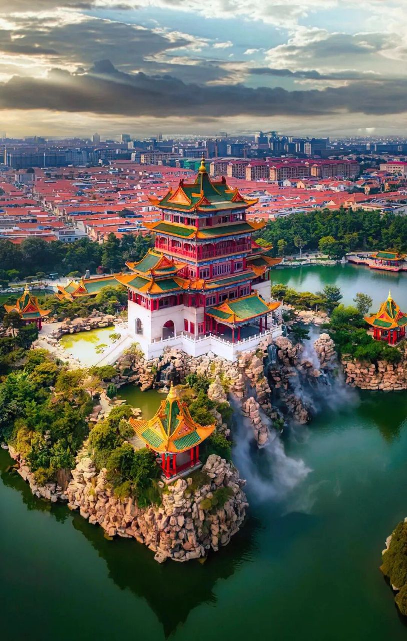 山东烟台蓬莱阁景区美景来了!