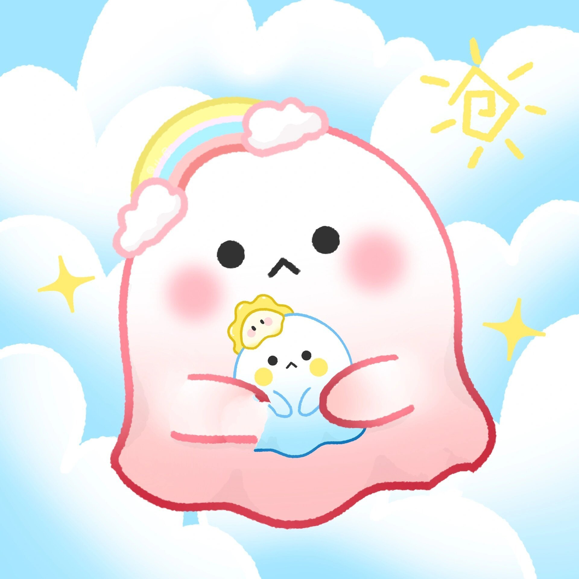 蛋仔情头|今天是不是又哭鼻子啦 别哭啦,喜欢晴天娃娃的话,我做一个