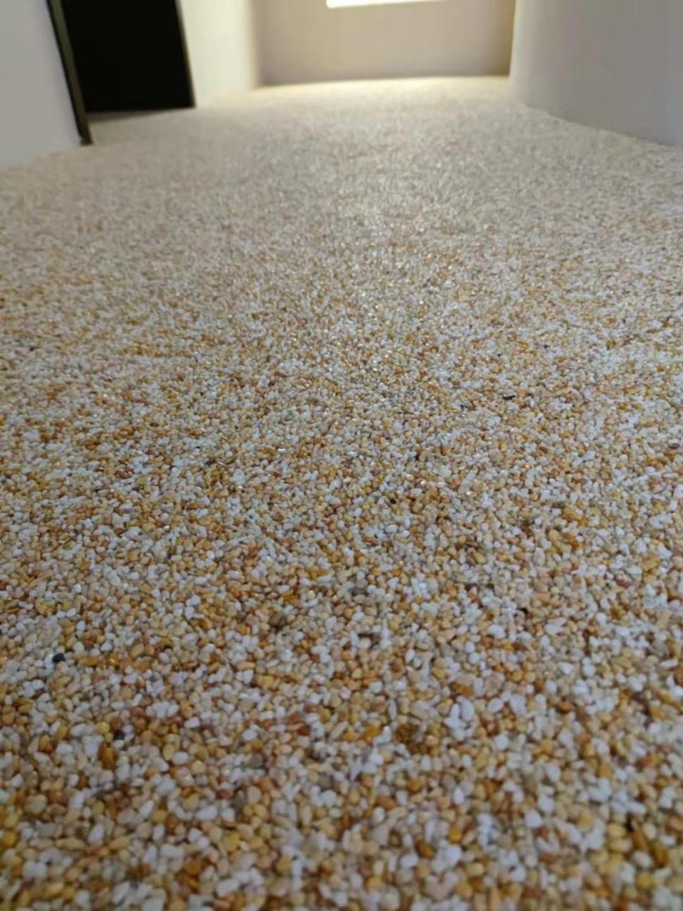坐标:湖北宜昌 胶粘石地面效果#石米#胶粘石#源头实力厂家 #支持全国
