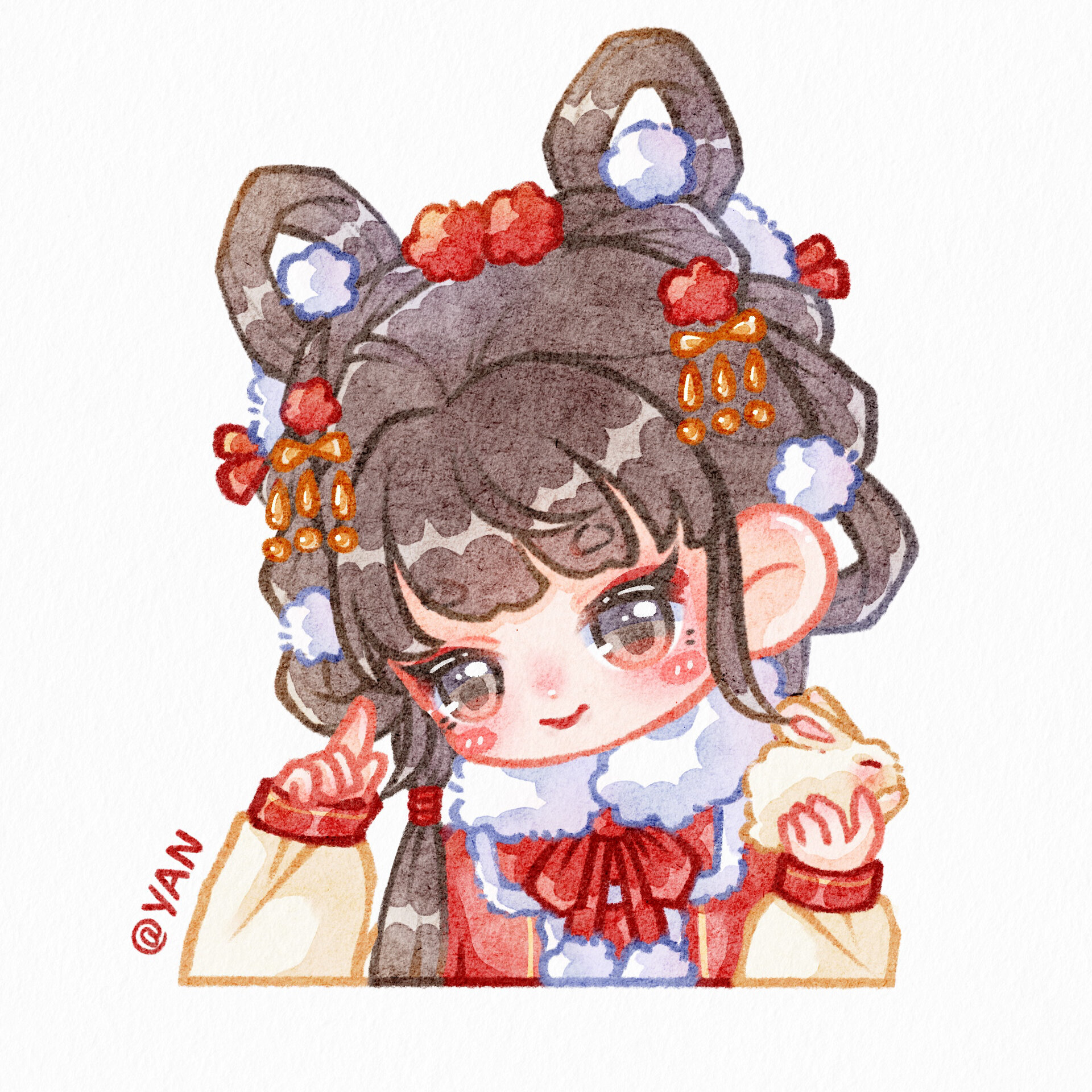 q版头像 | 新年可爱女孩